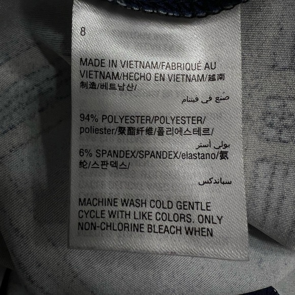 Alfani Women’s Blue & Black Large Check Patterned Dress with Short Sleeves. Sz 8 - Picture 4 of 4